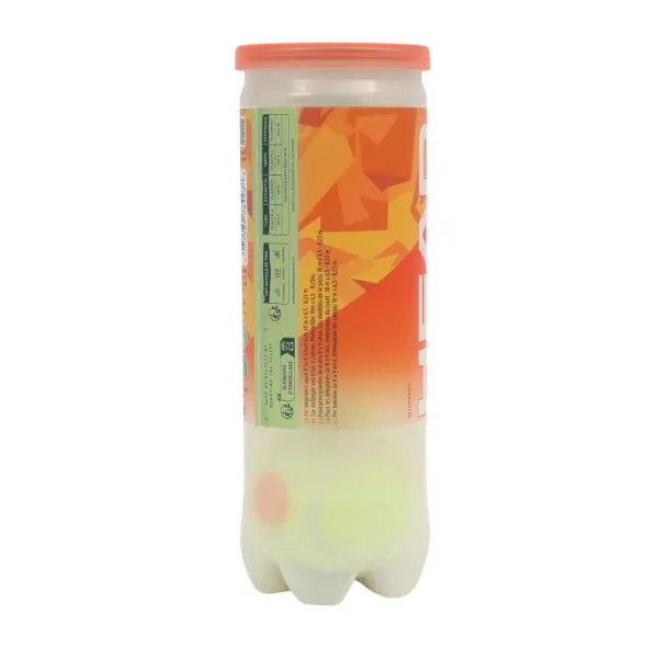 Мяч теннисный детский HEAD Stage 2 Orange, 578423,уп.3 шт, фетр,нат.резина,желто-оранжевый за 836.40 ₽ в Казани