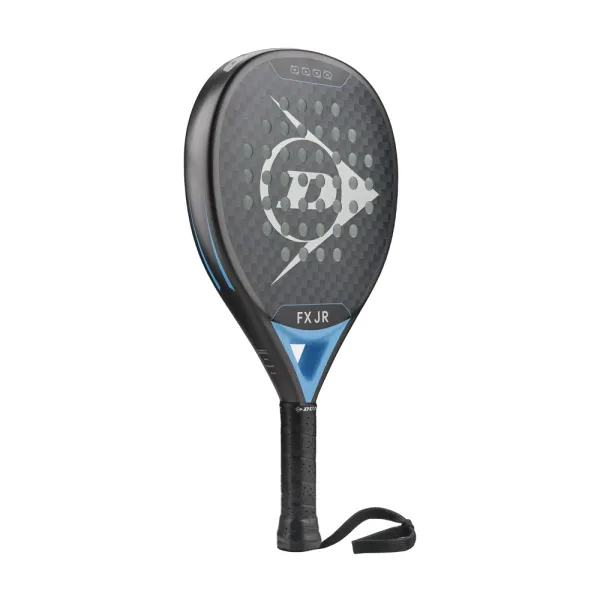 Ракетка для падела Dunlop FX Jr, 10370738, для юниоров, гибрид, графит, черно-голубой за 11&nbsp;019.40 ₽ в Казани