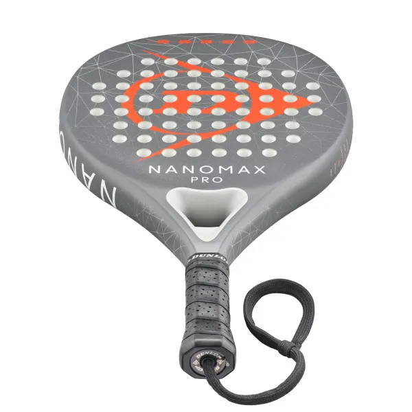 Ракетка для падела Dunlop Nanomax Pro, 10370739, для профессионалов, карбон,серо-оранжевый за 17&nbsp;248.20 ₽ в Казани