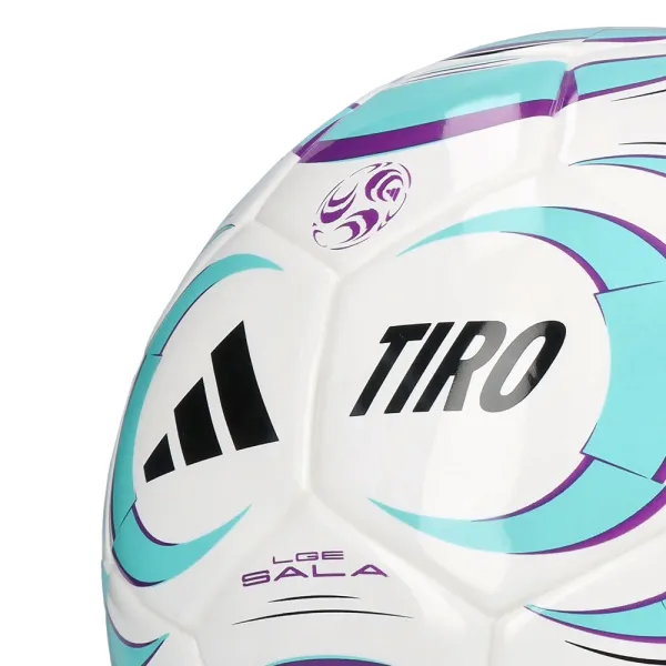 Мяч футзал. ADIDAS Tiro League Sala JW1526, р.4, FIFA Basic, 32 пан, ТПУ, термосш., бело-бирюз-фиол за 4&nbsp;833.10 ₽ в Казани