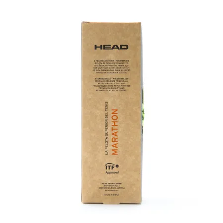 Мяч теннисный HEAD Marathon 3B, 578183, крафт. упак.3шт, без давления, фетр, нат.резина,желтый за 1&nbsp;055.70 ₽ купить в Казани