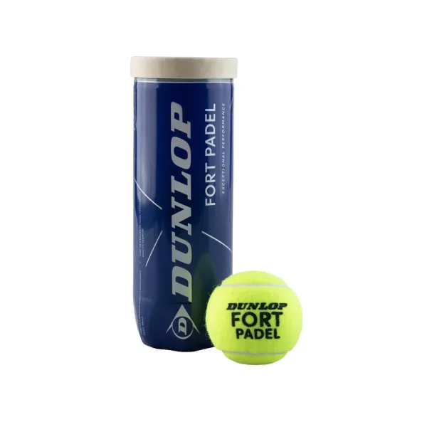 Мяч для падела Dunlop Fort Padel, 601555, уп.3 шт, FIP, сукно, нат.резина,желтый за 1&nbsp;135.60 ₽ в Казани