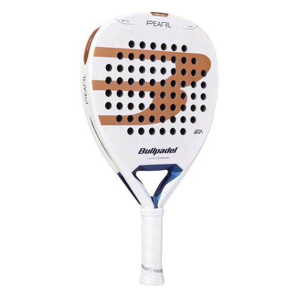 Ракетка для падела BULLPADEL Pearl 27, 497249, для проф-в, стекловолокно,карбон, бело-золотистый за 44&nbsp;319 ₽ в Казани