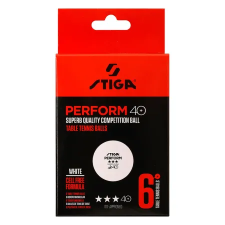 Мяч для наст. тенниса Stiga Perform 3***, 40+, 1113-2110-06, пластик, ITTF Appr., уп.6 шт, бел за 2&nbsp;121.60 ₽ купить в Казани