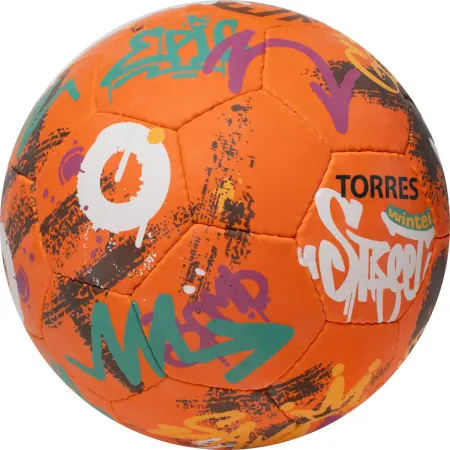 Мяч футб. TORRES Winter Street, F023285, р.5, 32 пан, рез, 4 подкл. слоя, руч. сшив,оранж-мультик. за 2&nbsp;713.20 ₽ купить в Казани