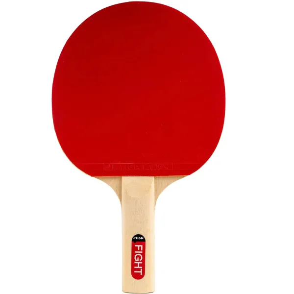 Ракетка для н/т Stiga Fight Red, 184001, для любителей, накладка 1,5 мм ITTF, прямая ручка за 1&nbsp;837.70 ₽ в Казани