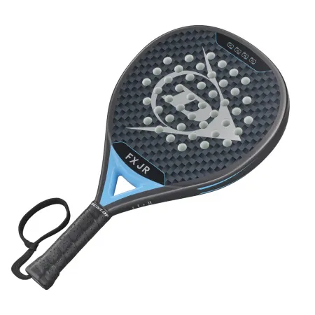 Ракетка для падела Dunlop FX Jr, 10370738, для юниоров, гибрид, графит, черно-голубой за 11&nbsp;019.40 ₽ купить в Казани