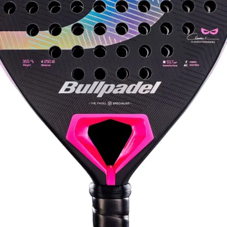 Ракетка для падела BULLPADEL Wonder 27, 497250, для продв.игроков, стекловолокно, карбон, черно-роз за 42&nbsp;969.20 ₽ купить в Казани
