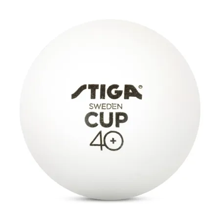 Мяч для наст. тенниса Stiga Cup ABS, 1110-2510-12, диам.40+мм, пластик, упак. 12 шт, белый за 1&nbsp;774.80 ₽ купить в Казани