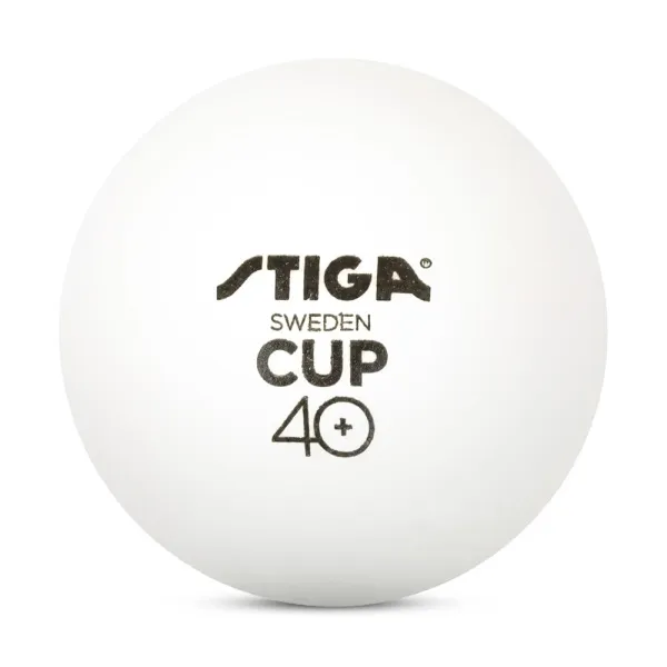 Мяч для наст. тенниса Stiga Cup ABS, 1110-2510-12, диам.40+мм, пластик, упак. 12 шт, белый за 1&nbsp;774.80 ₽ в Казани