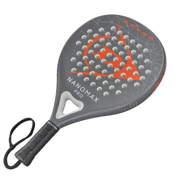 Ракетка для падела Dunlop Nanomax Pro, 10370739, для профессионалов, карбон,серо-оранжевый за 17&nbsp;248.20 ₽ в Казани