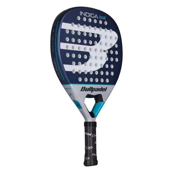 Ракетка для падела BULLPADEL Indiga Power 26, 494416, для начинающих, стекловолокно, темносине-серый за 14&nbsp;672.70 ₽ в Казани