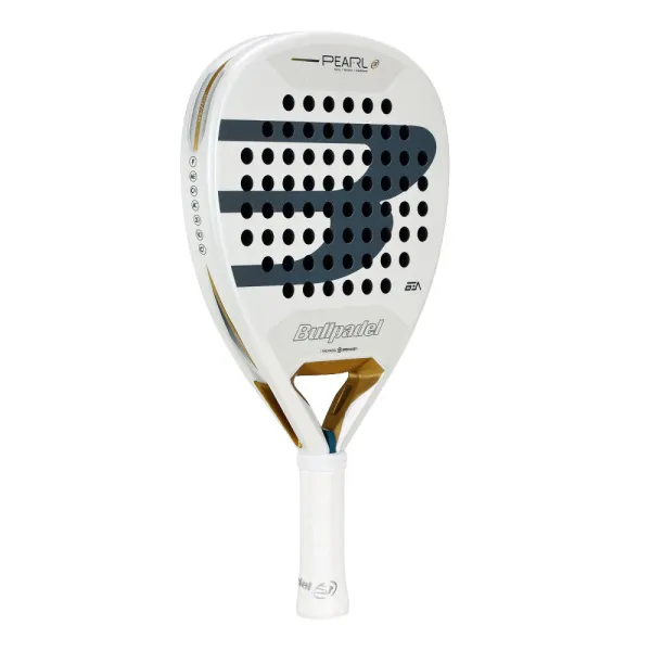 Ракетка для падела BULLPADEL Pearl 26, 493804, для профессионалов, карбон, бело-серый за 35&nbsp;929.50 ₽ в Казани