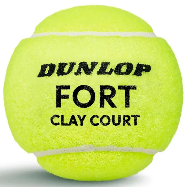 Мяч теннисный Dunlop Fort Clay Court 4B, 601613, уп.4 шт,одобр.ITF и FFT,сукно,нат.резина,желтый за 1&nbsp;812.20 ₽ в Казани