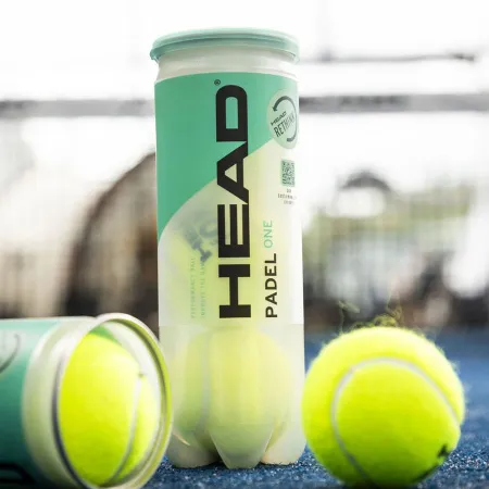 Мяч для падела HEAD Padel One S, 575383, уп.3 шт, FIP Approved, войлок,нат.резина,желтый за 933.30 ₽ купить в Казани