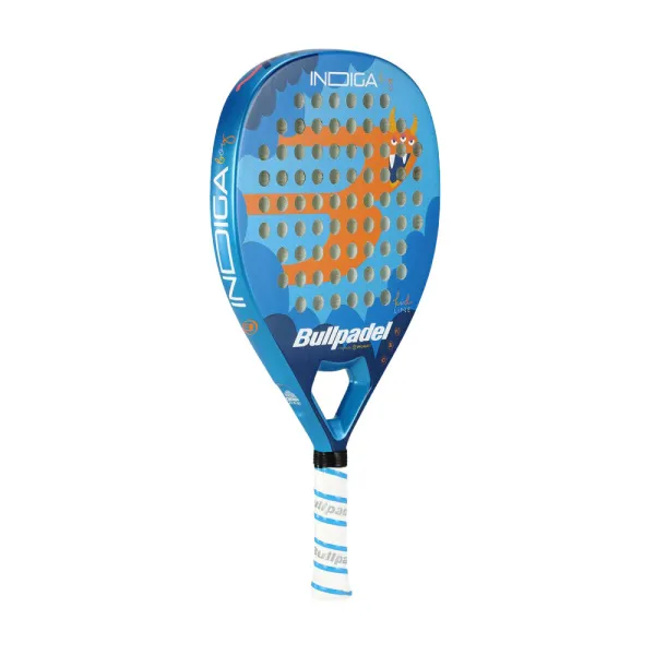 Ракетка для падела BULLPADEL Indiga Jr Boy 26, 494422, для начинающих, стекловолокно,сине-оранжевый за 10&nbsp;480.50 ₽ в Казани
