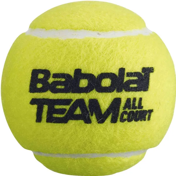 Мяч теннисный BABOLAT Team All Court,502081, уп.4 шт,одобр.ITF, сукно, нат.резина,желтый за 2&nbsp;385.10 ₽ в Казани