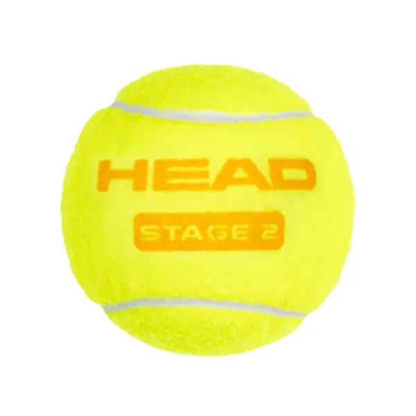 Мяч теннисный детский HEAD Stage 2 Orange, 578423,уп.3 шт, фетр,нат.резина,желто-оранжевый за 836.40 ₽ в Казани