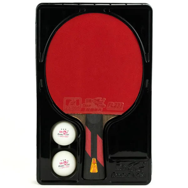 Ракетка для н/т DOUBLE FISH 7A+C, для професс.,ITTF Appr.,накл.2,1мм,+ 2 мяча V40+мм ITTF Appr за 3&nbsp;559.80 ₽ в Казани