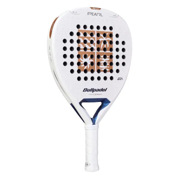 Ракетка для падела BULLPADEL Pearl 27, 497249, для проф-в, стекловолокно,карбон, бело-золотистый за 44&nbsp;319 ₽ в Казани