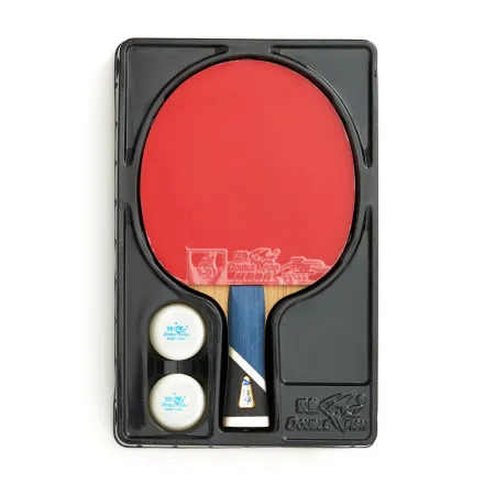 Ракетка для н/т DOUBLE FISH 5A+C, для продвин, ITTF Appr, накл. 2,1 мм, конич. ручка+ 2 мяча V40+мм за 2&nbsp;779.50 ₽ купить в Казани