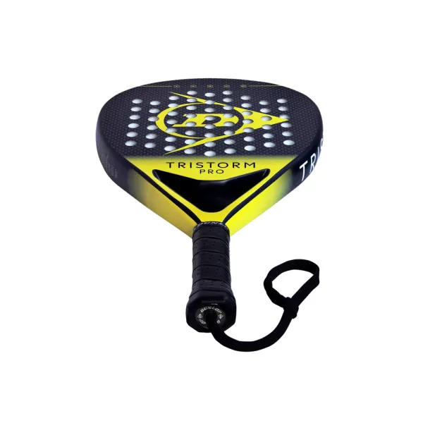 Ракетка для падела Dunlop Tristorm Pro, 10359946, для опытных игроков, графит, черно-желтый за 19&nbsp;643.50 ₽ в Казани