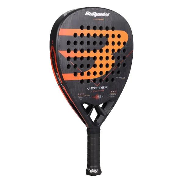 Ракетка для падела BULLPADEL Vertex Advance, 494414, для проф. и любителей, карбон, черно-оранжевый за 21&nbsp;559.40 ₽ в Казани