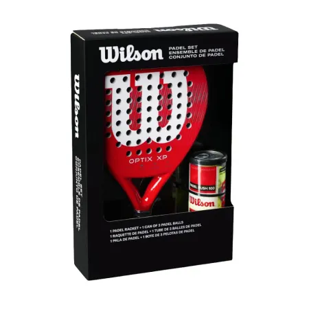 Набор для падела WILSON Optix XP Padel KIT, WR202110U2, ракетка + 3мяча, красный за 20&nbsp;362.60 ₽ купить в Казани